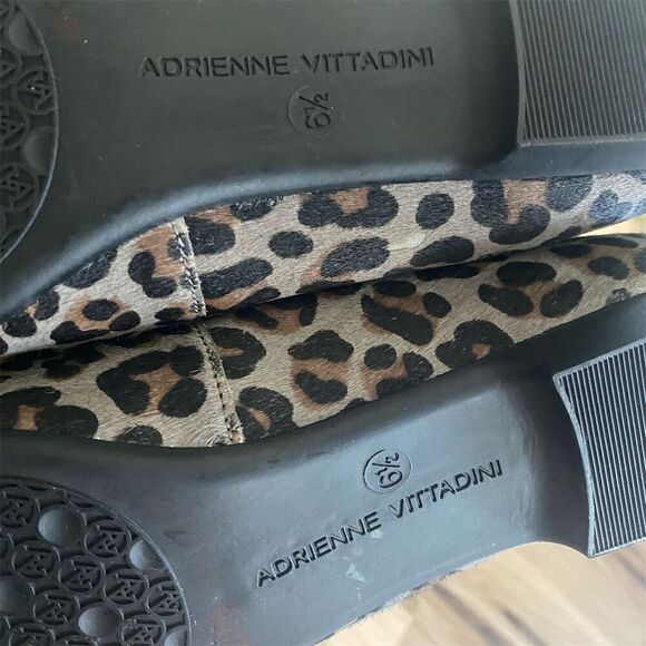 Adrienne Vittadini Women's Leopard Print Ballet Flats Size 6.5 Gray - Picture 3 of 7
